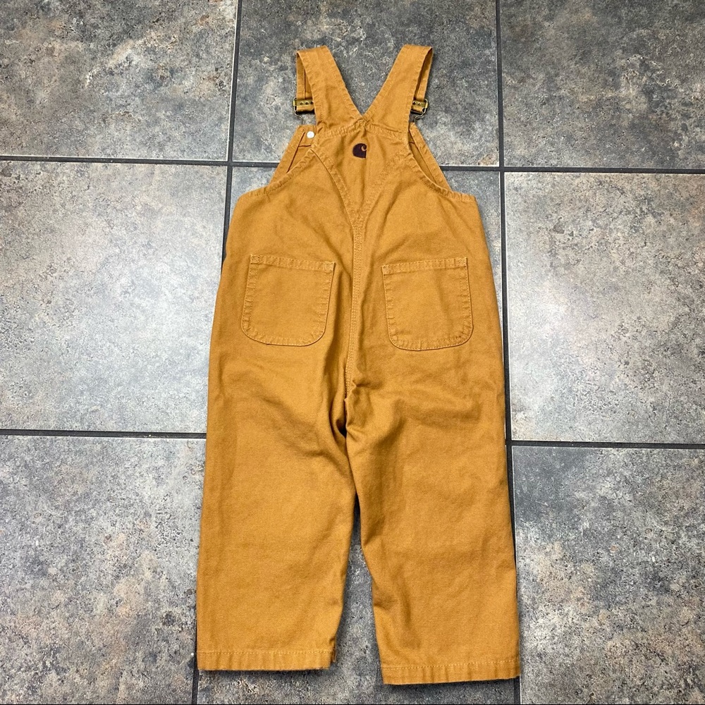 Baby/Toddler Carhartt Canvas Bib Double Knee Overalls Size 24M - Picture 5 of 6